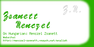 zsanett menczel business card